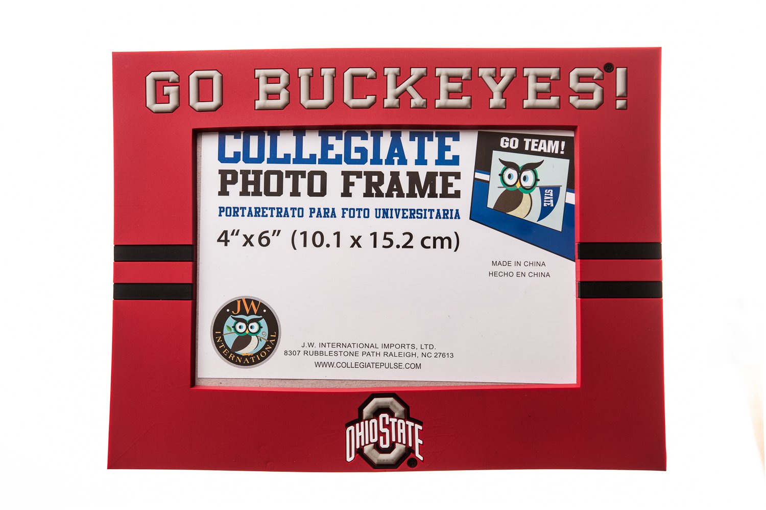 Collegiate Pulse OHIO STATE BUCKEYES PVC PHOTO FRAME
