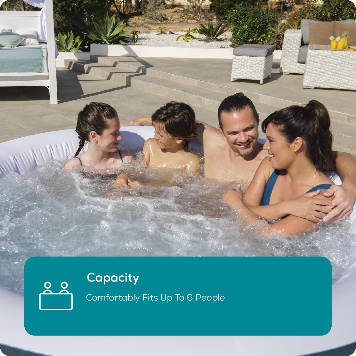 Lay-Z-Spa New York, 120 AirJet Massage System, 40% More Energy Efficient Hot Tub, Integrated EnergySense Liner, 6 Person — view 4