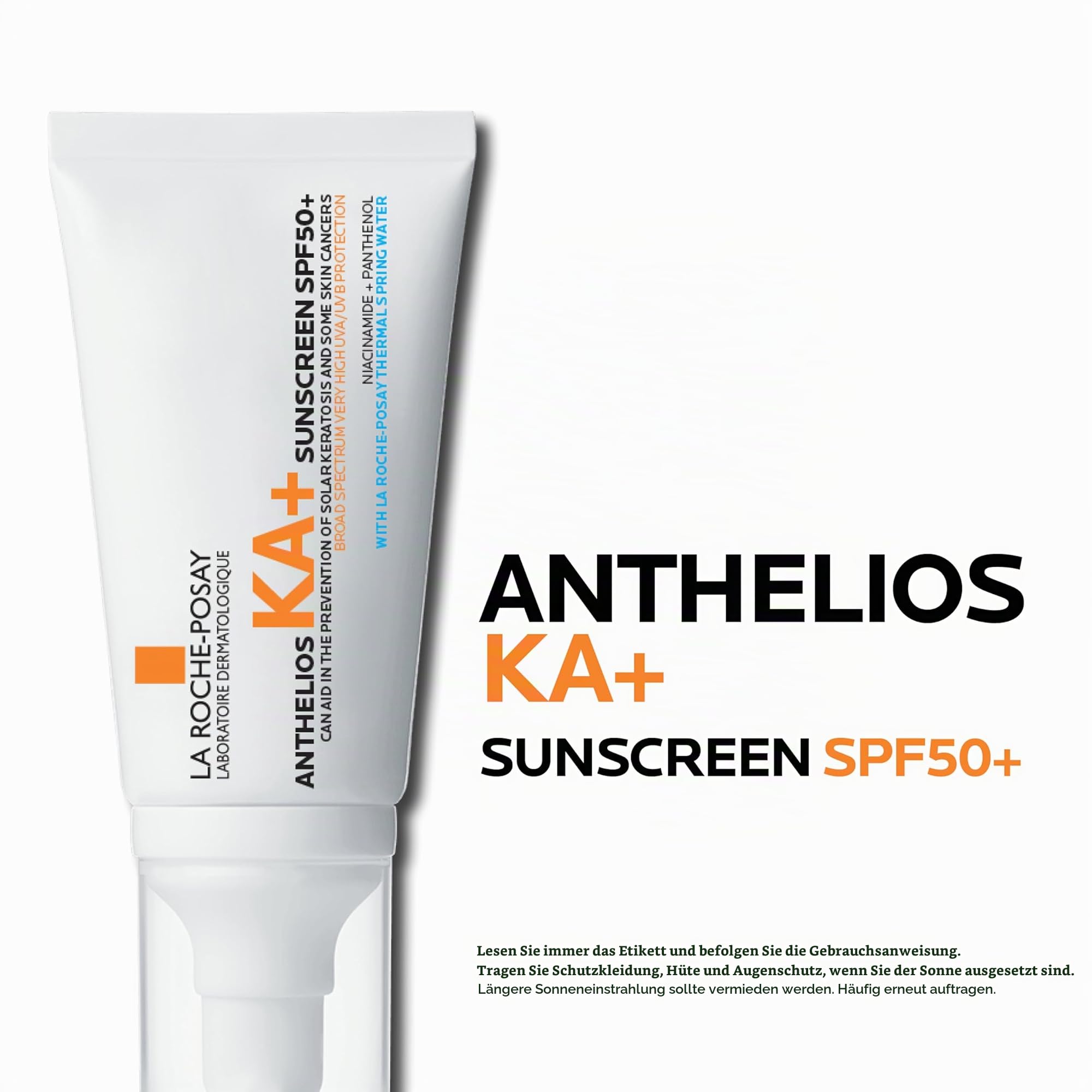 La Roche Posay Anthelios KA+ MED Creme, Hochwirksame medizinische Sonnencreme, Zur Prävention von aktinischer Keratose (AK) und nicht-melanozytärem Hautkrebs (NMSC), Sehr hoher Breitband-Schutz, 50 ml