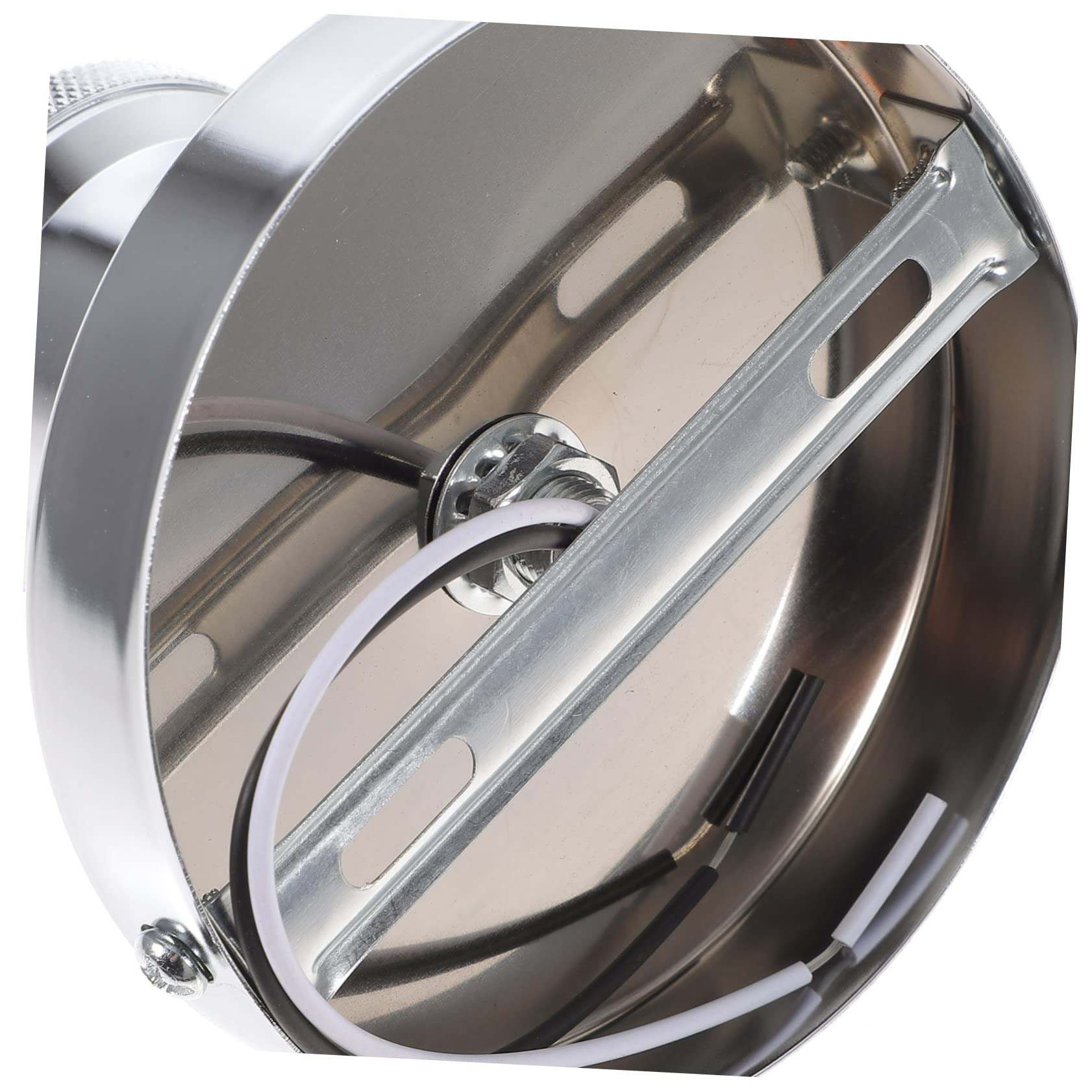 Douille De Plafonnier E27 En Métal Blanc - Porte-Ampoule Avec Fixation, Pour Remplacer Ancien Support