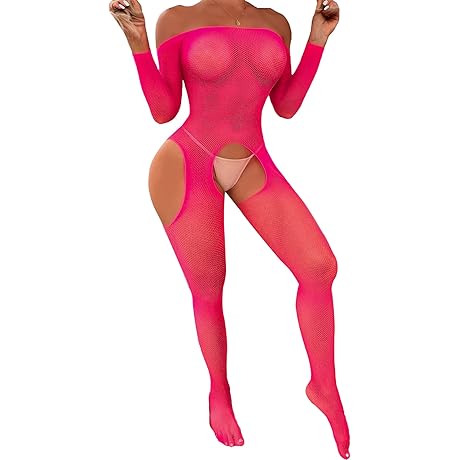 Fishnet Pink Bodystocking: Sultry and Edgy