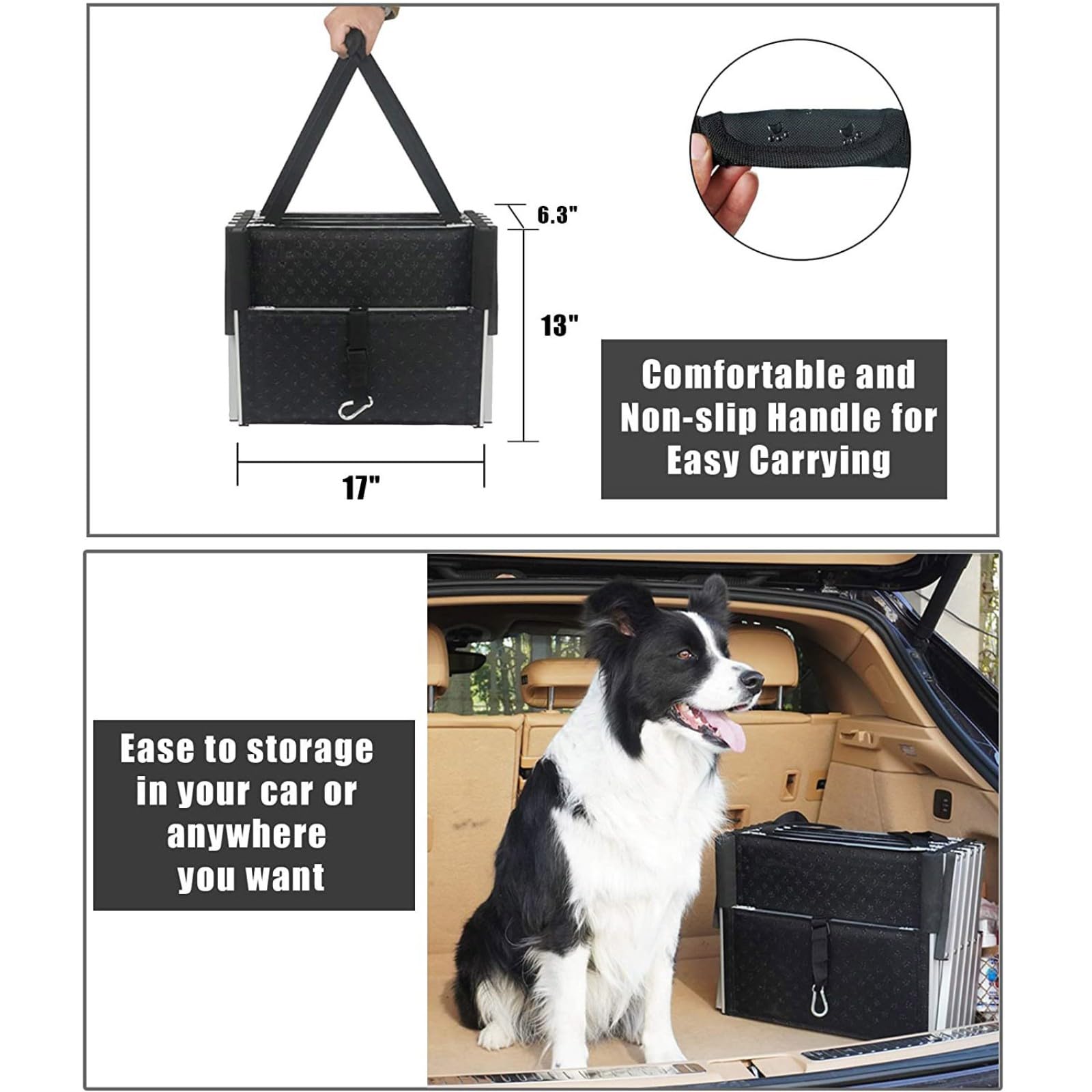 Rampa de coche para perros, escaleras para perros de 5/6 escalones para perros medianos y grandes, rampa plegable portátil para mascotas, escalones antideslizantes para perros, cama alta, escalera