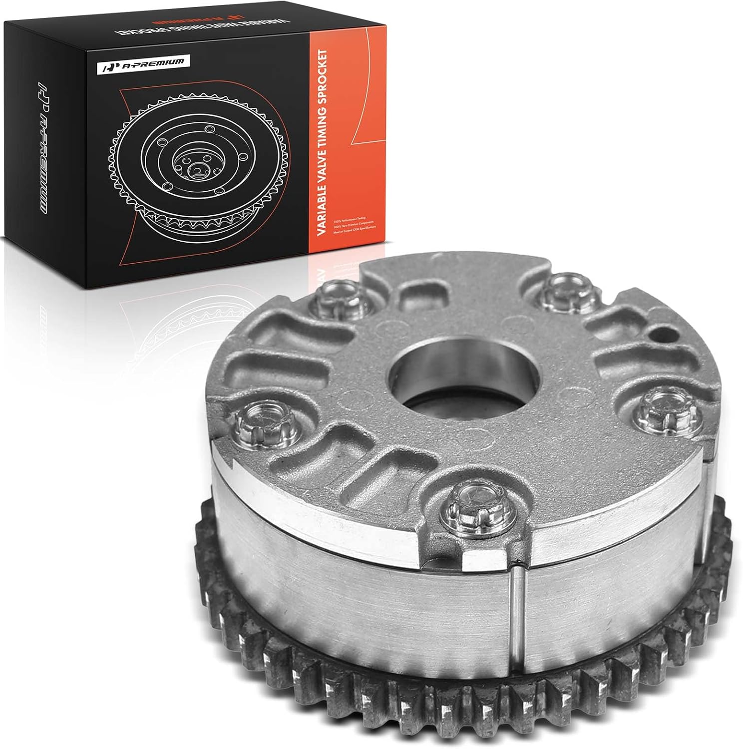 A-Premium Intake Variable Valve Timing Sprocket Camshaft Phaser Adjuster Compatible with Nissan Cube 2009 2010 2011 2012 2013 2014, Replace# 13025EN200, 13025EN20A