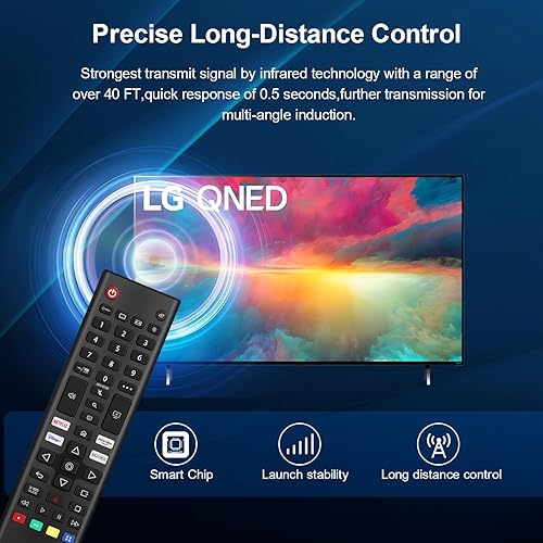Miniatura 4 de ZYK AKB76037603 - Paquete de 2 mandos a distancia universales de repuesto para LG TV remoto compatible con todos los modelos para LG Smart TV Remote