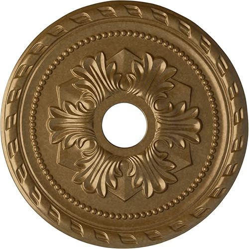 Miniatura 138 de Ekena Millwork CM20PM Medallón de techo Palmetto, 20 7/8 pulgadas de diámetro exterior x 3 5/8 pulgadas de diámetro interior x 1 5/8 pulgadas, Primed