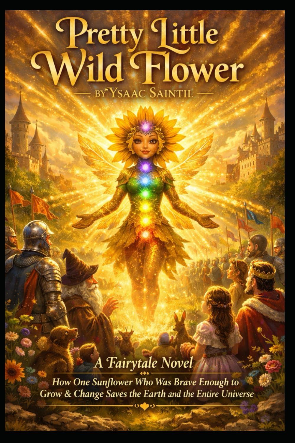 Pretty Little Wild Flower by Ysaac Saintil: A Fairytale Novel Based On How One Sunflower Who Was Brave Enough To Grow & Change Saves The Earth And The Entire Universe.