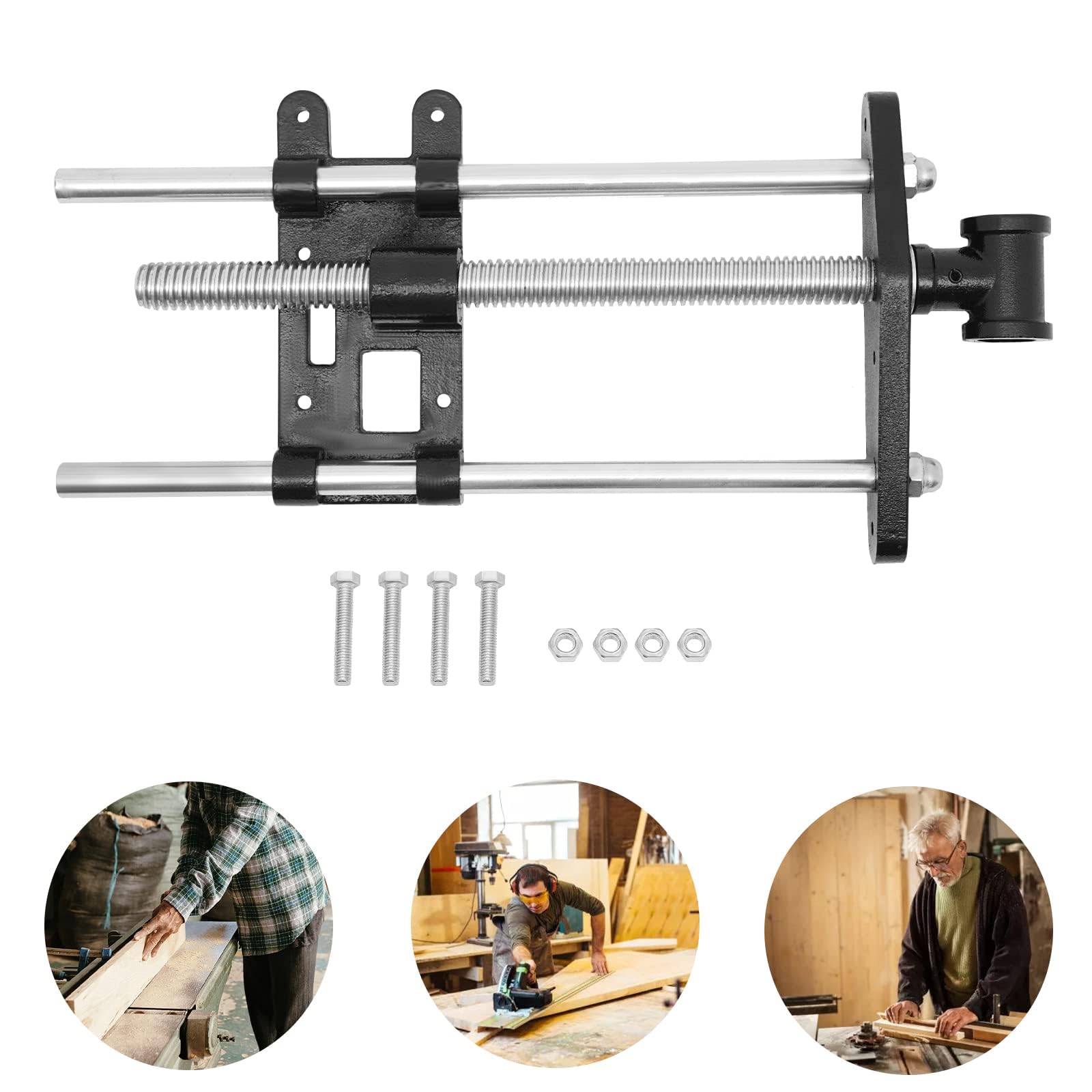 Imadło do drewna, 260 mm, imadło do drewna, 9 kg, do prac z drewna, hebli, ławeczek, zacisków, robotników, imadła