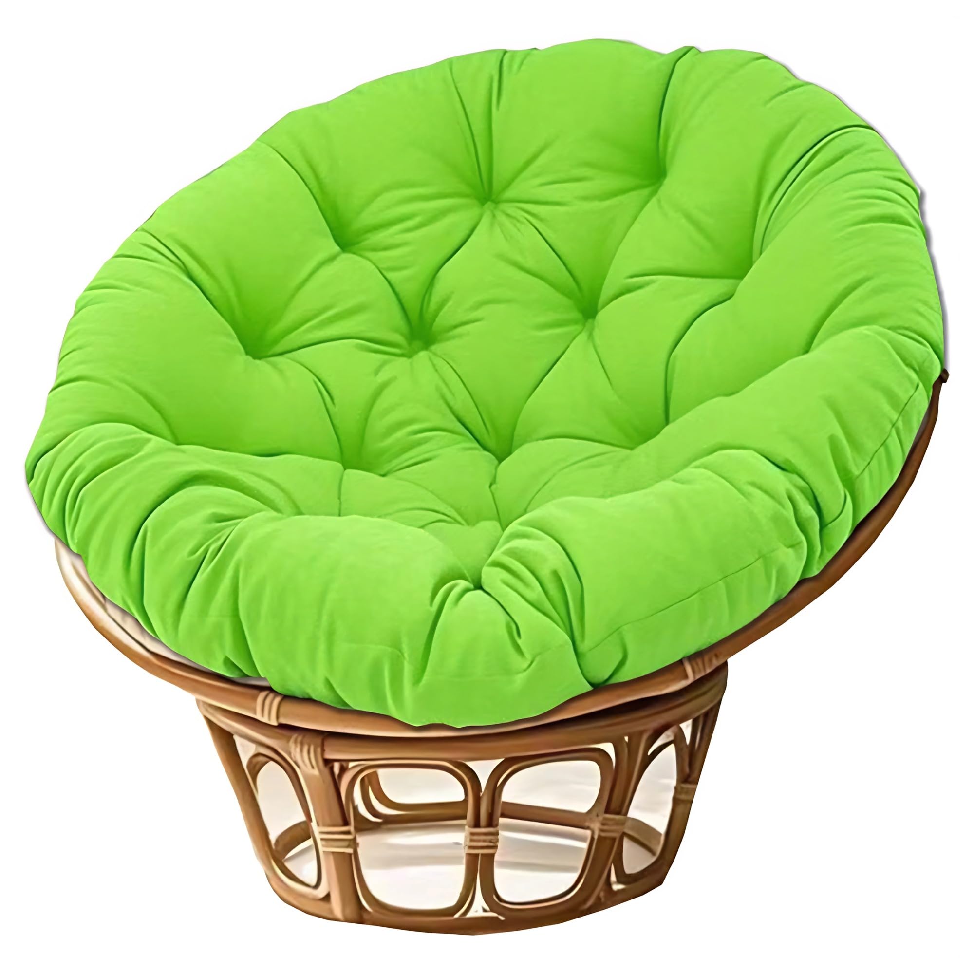 NMGBRDM Papasan Breathable Round Chair Cushion (Without Chairs),10cm Thick