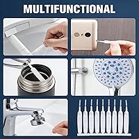 Vista 6 de Cepillo de limpieza para cabezal de ducha, cepillo de limpieza antiobstrucción, cepillo de limpieza mejorado para cabezales de ducha, cepillos