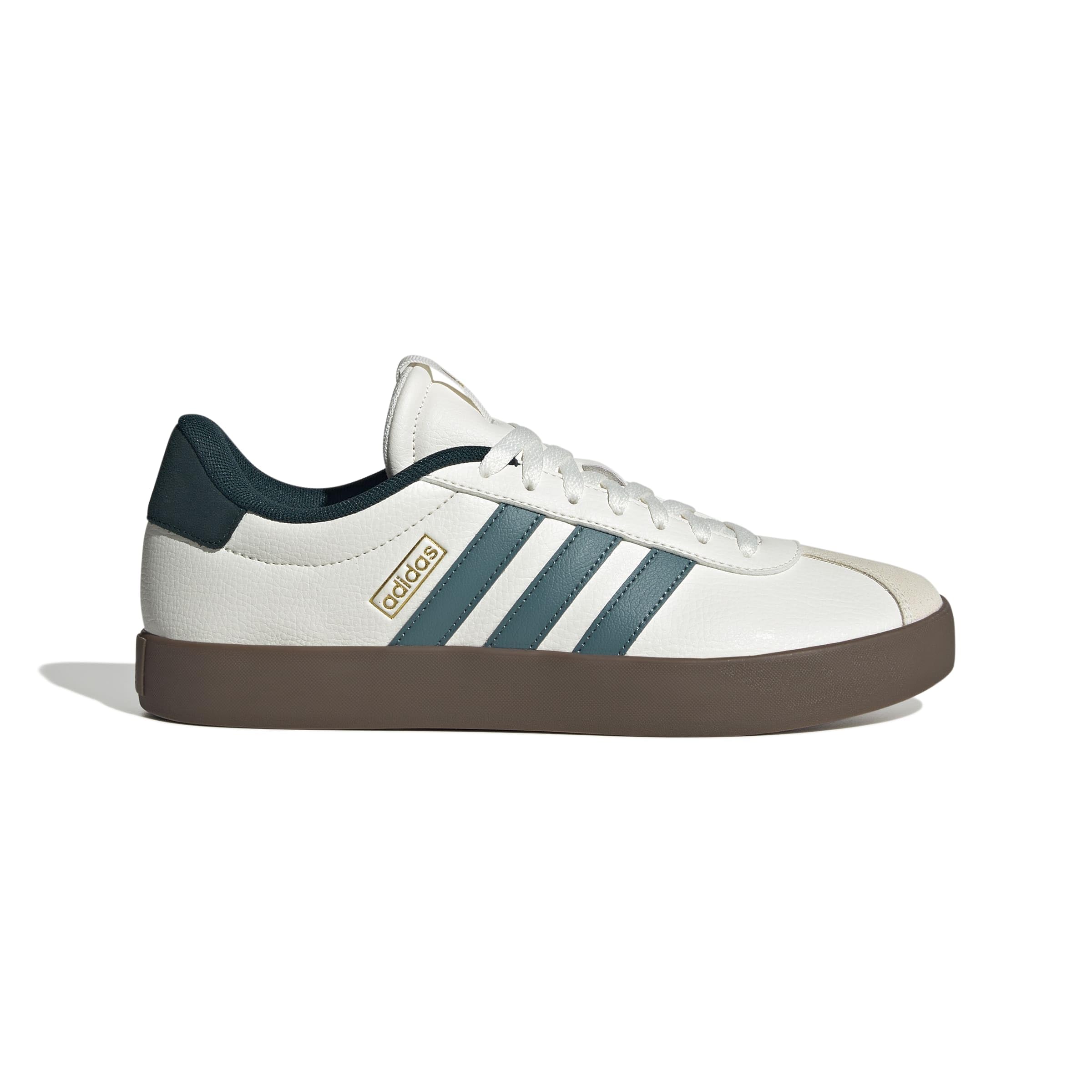 Detalle de las zapatillas adidas VL Court 3.0, mostrando su diseño lateral y la suela.