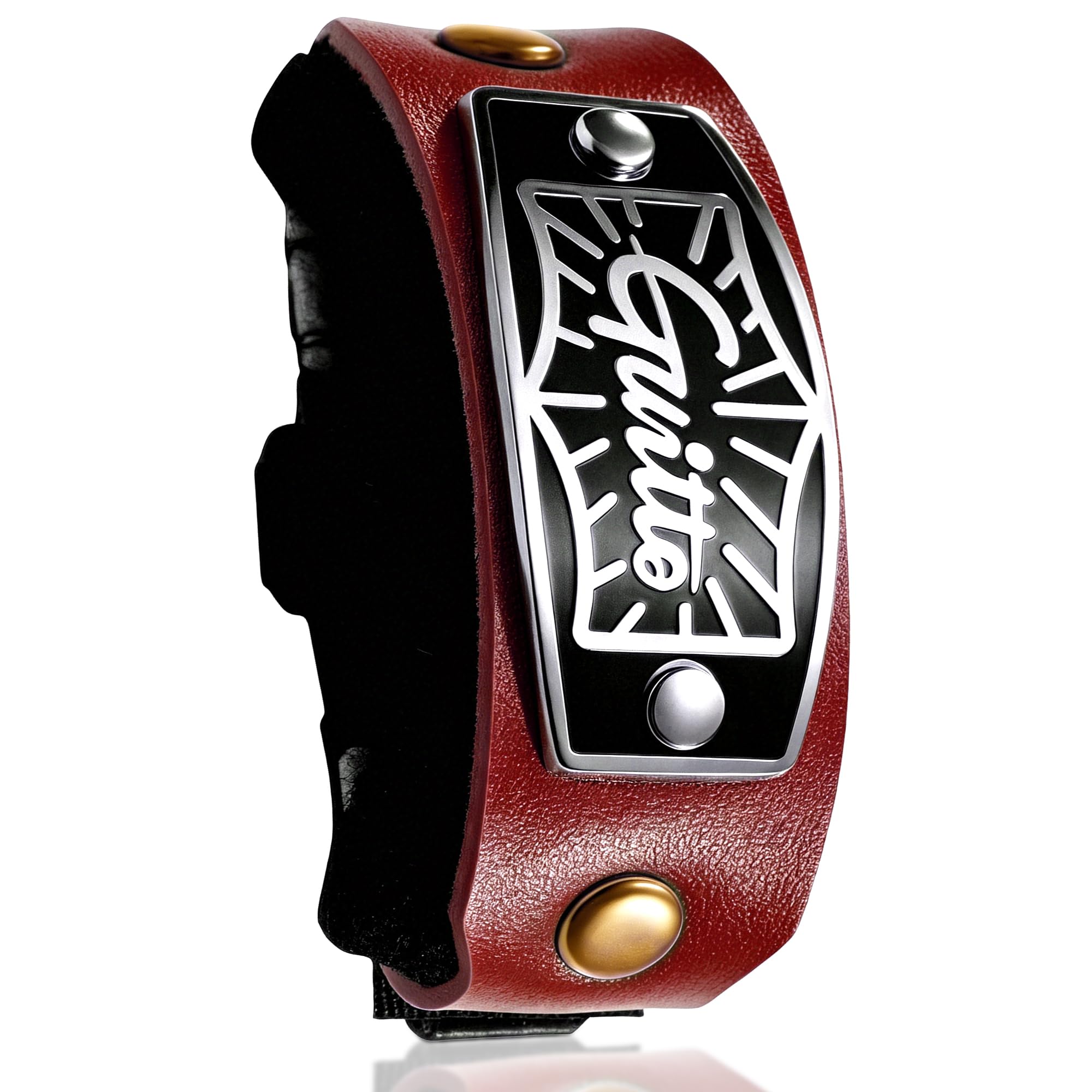 GUITTO Guitar String Mute Dampener, Fretboard Muting Wraps with Built-in Pick Holder for Electric Acoustic Guitar Bass, Adjustable Neck Wrap String Muters for Recording and Tapping GGF-03 Red
