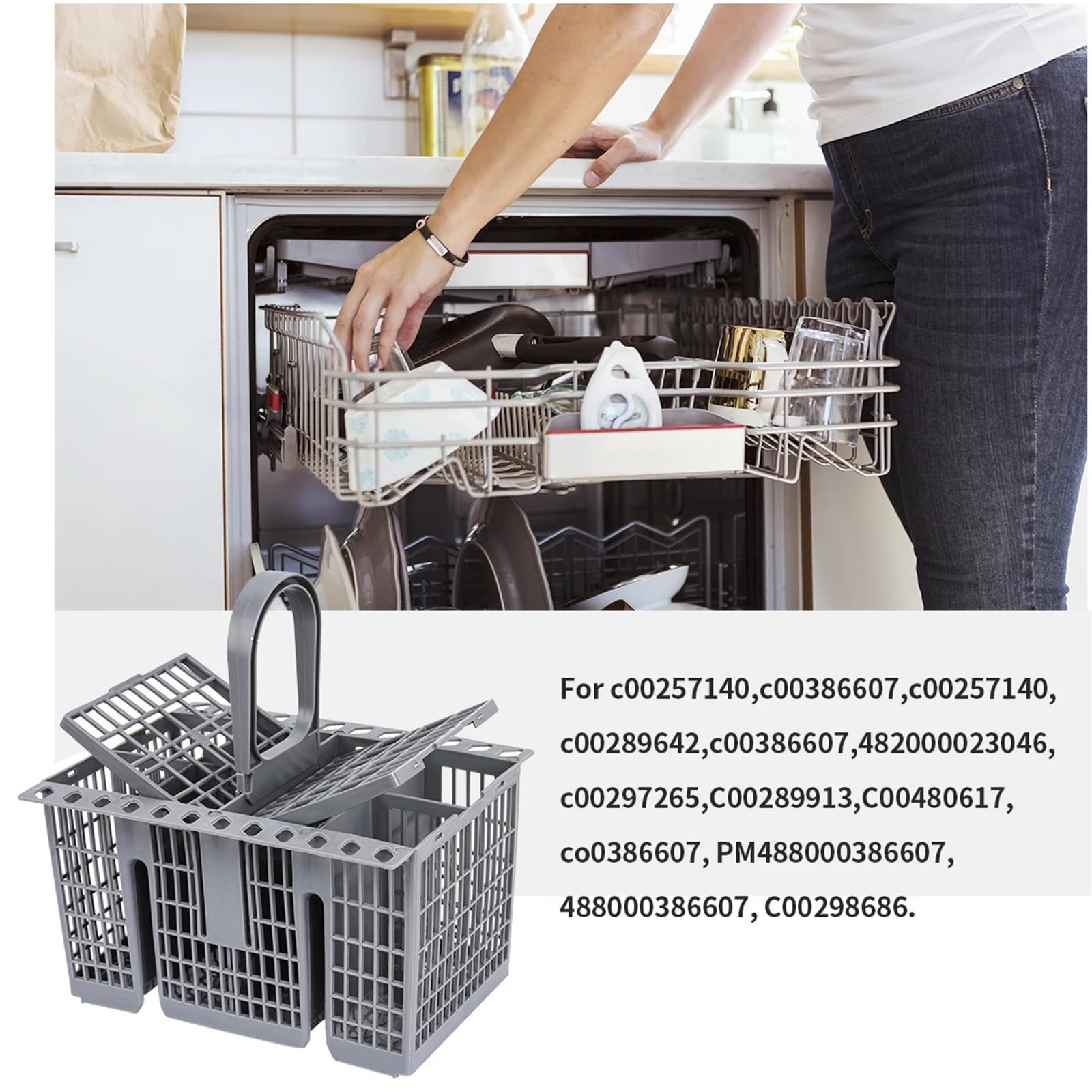 Compatible con cesta de lavavajillas Hotpoint.