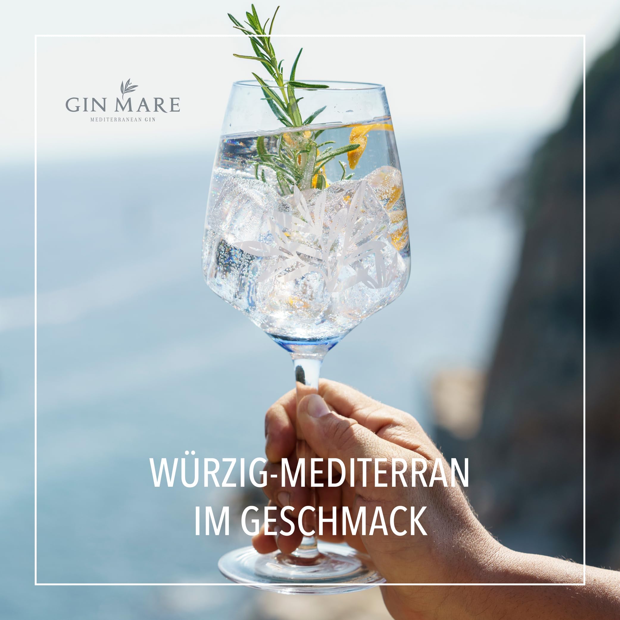 Gin Mare Mediterraner Gin 1,75 l - 42,7% Vol. | Große 1,75-l-Flasche für Hosting mit Stil, Dinner-Partys & mediterrane Abende mit premium Gin