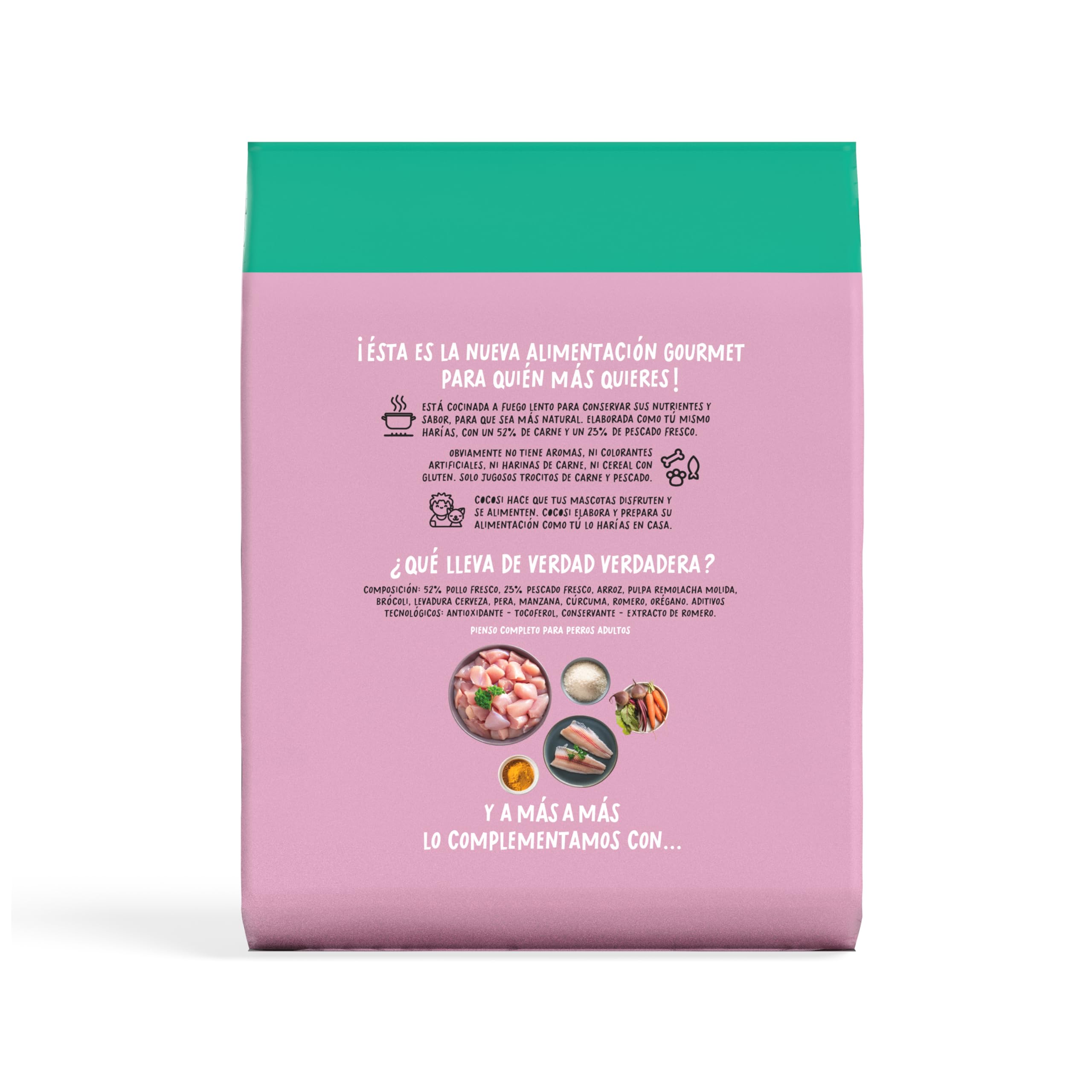 Pienso para Perros con Pollo y Pescado Fresco (2 x 6 kg) + Rodillo Quitapelos | Pienso Hipoalergénico Perros | Comida para Perros Adultos 100% Natural (Pescado) (Pollo)