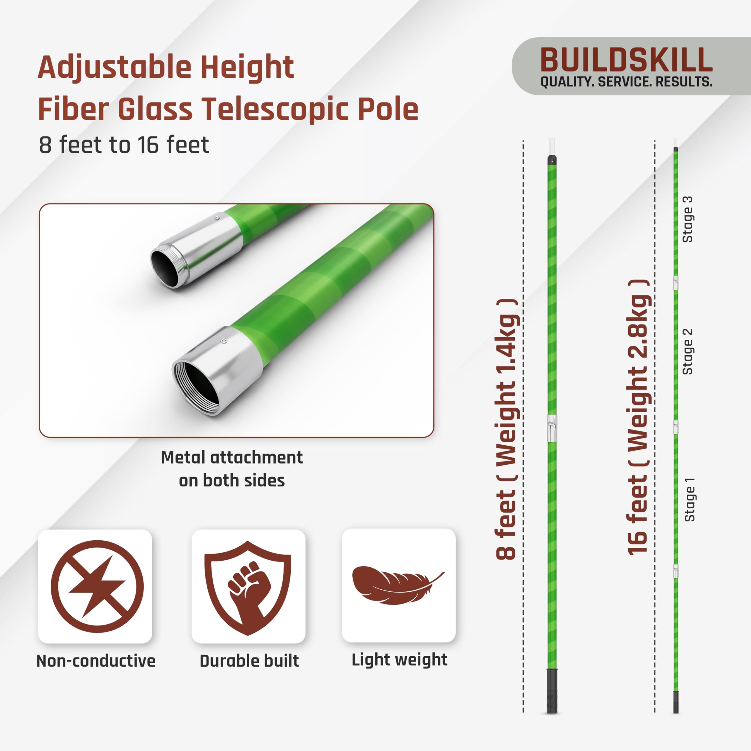 Buildskill Telescopic Coconut Plucker - Reach High! -2