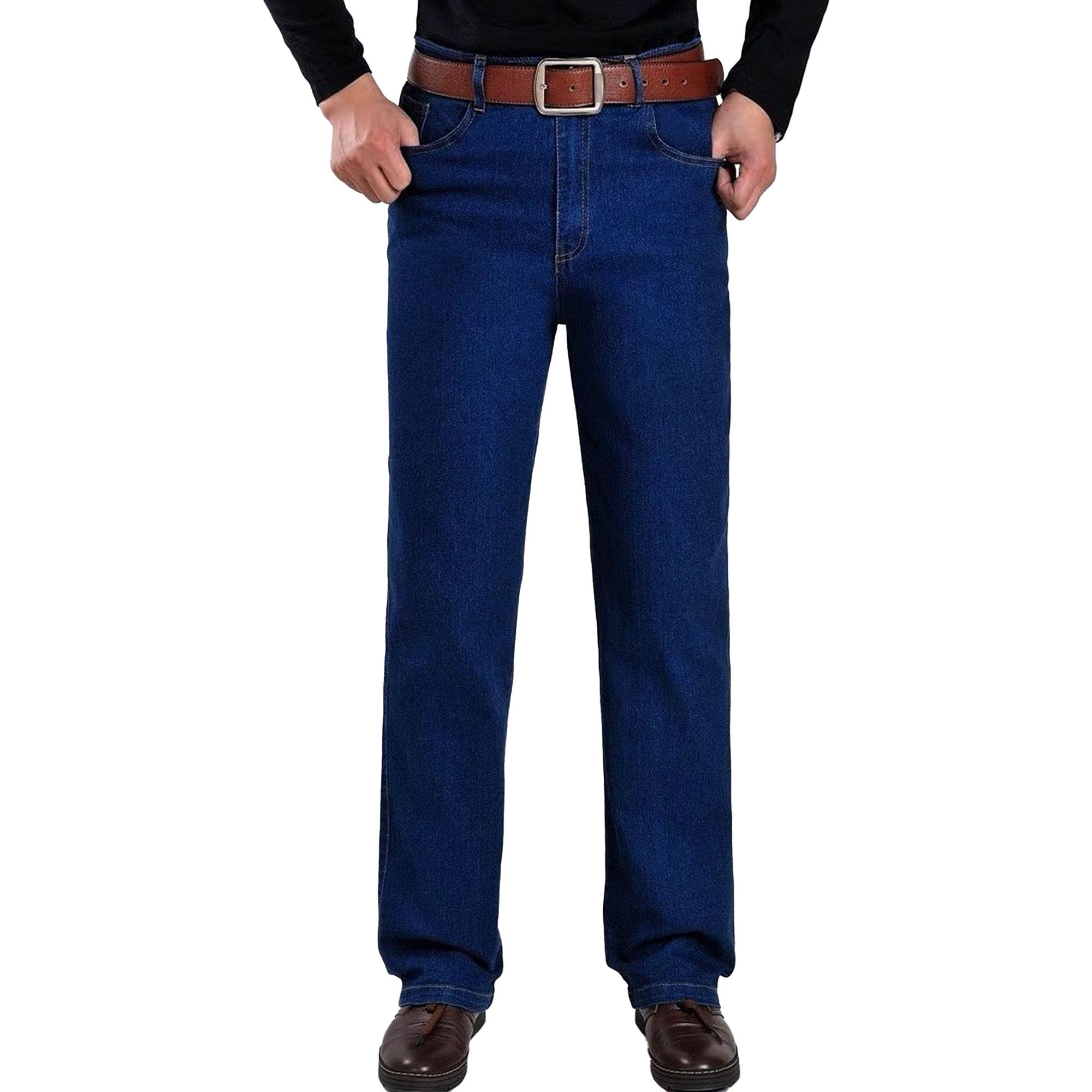 JEShifangjiusu Mens Regular Fit Straight Leg Jean Skinny Fashion Comfort Jeans Pants Solid Athletic Stretch Jean Trousers