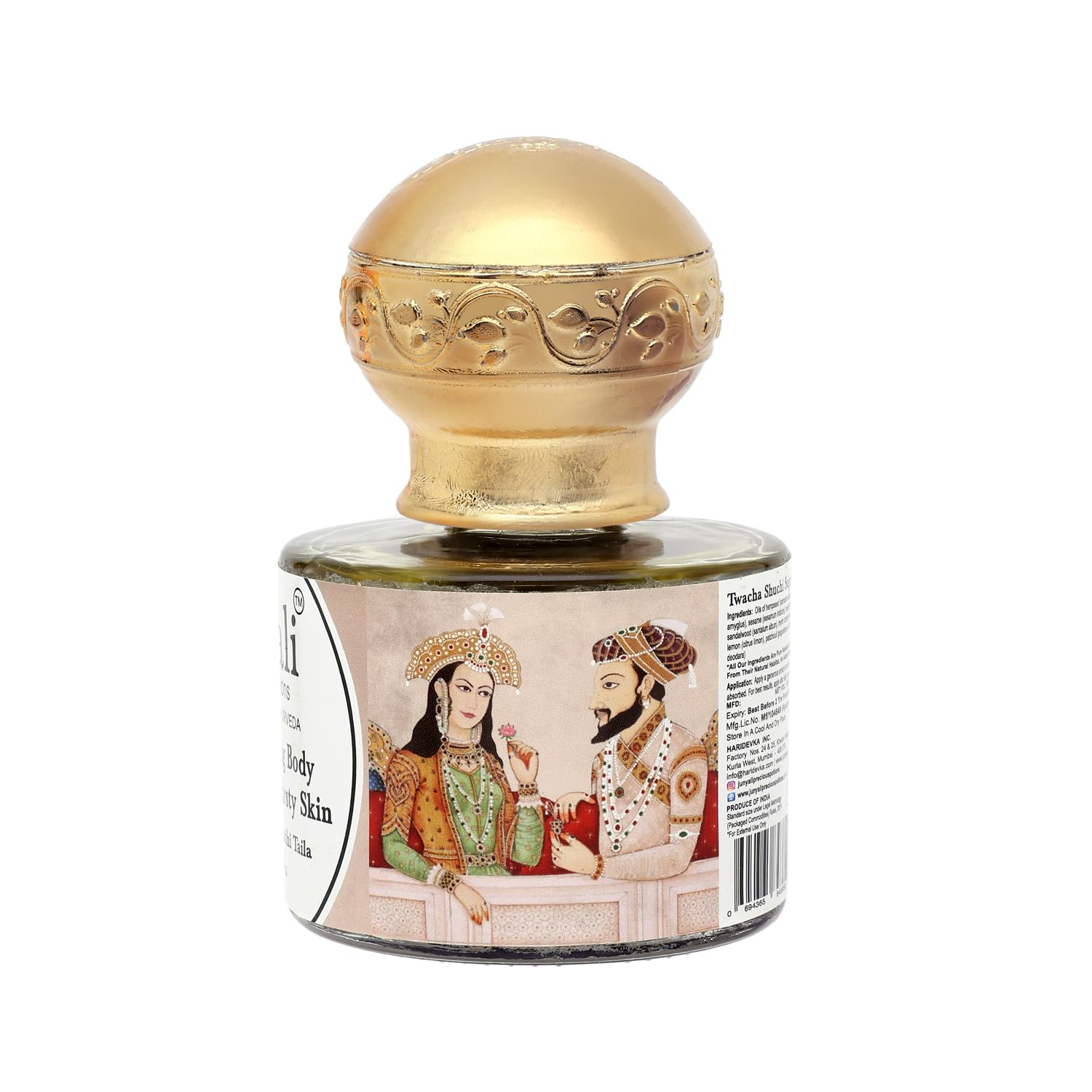 Junyali Twacha Shuchi Sugandhi Taila - 100ml Intense Hydrating Body Serum Ayurvedic Blend with Rose, Neroli & Sandalwood Oils - Locks in Moisture, Reduces Fine Lines & Wrinkles 2