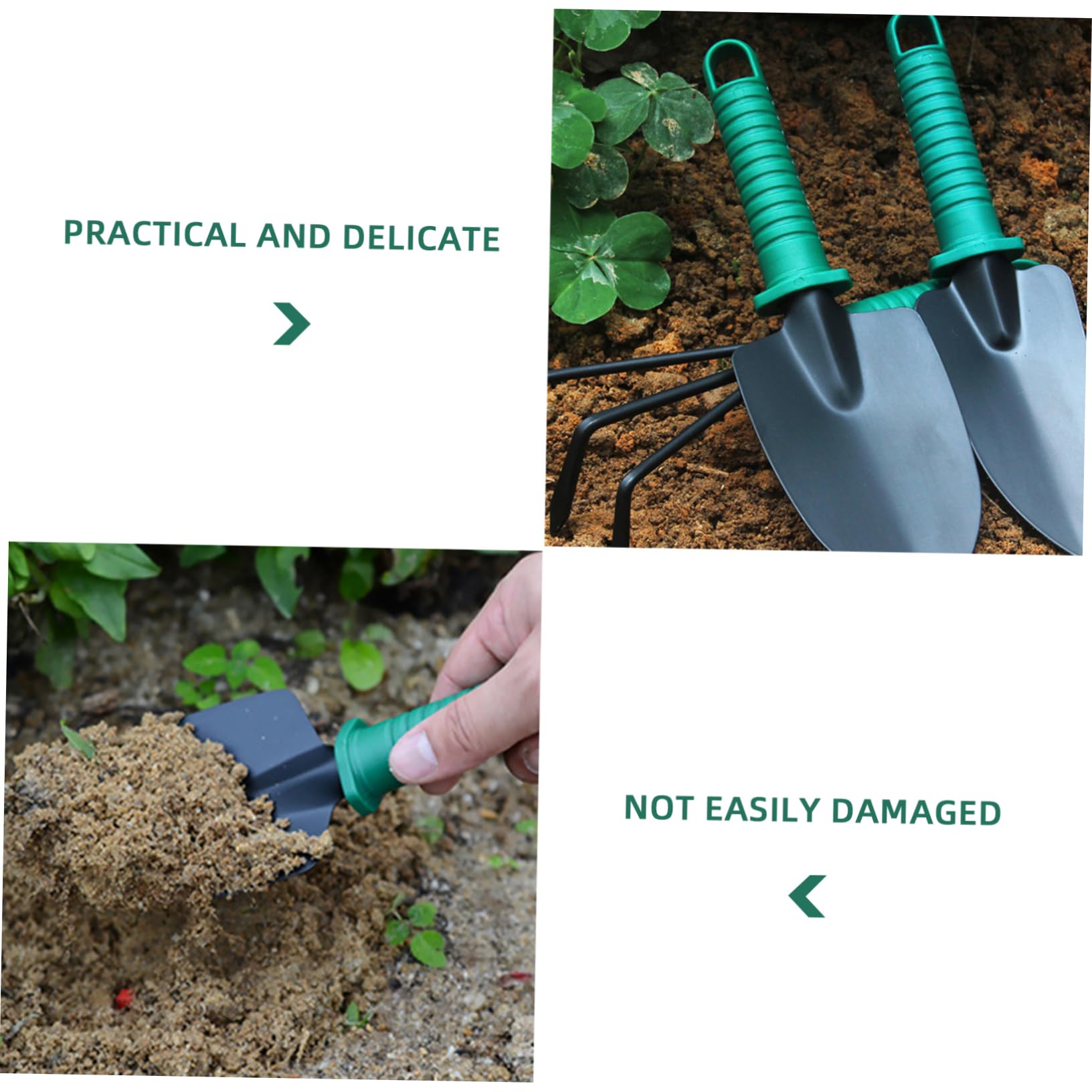 INOOMP 10piezas Herramientas De Jardinería con Estuche Incluye Pala Tijeras Rastrillo y Pulverizador De Agua para Huerto y Jardín