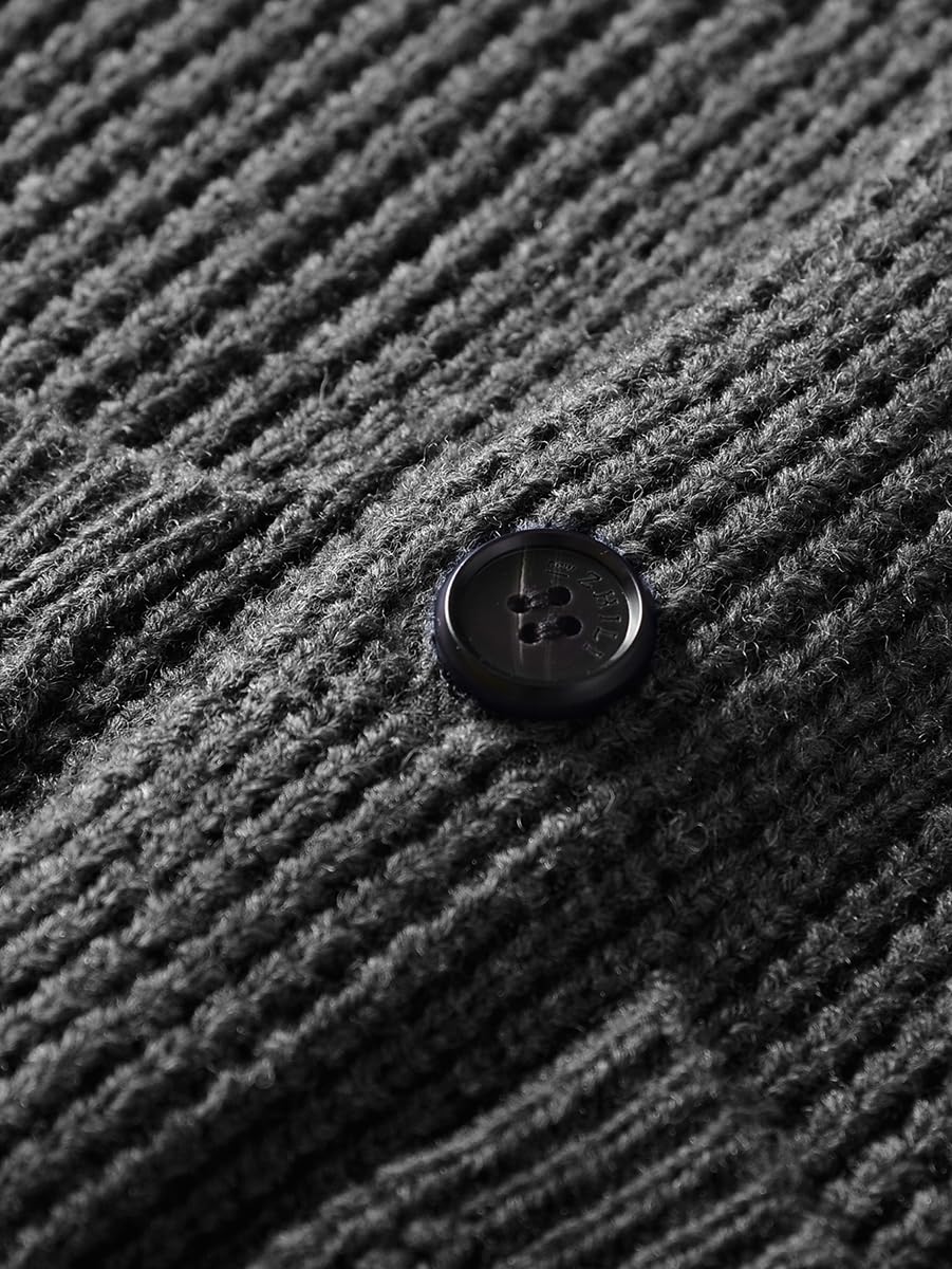 Męski Shall Collar Pullover Casual Slim Fit Gruby kardigan