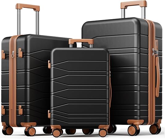 3 Piece Samsonite Luggage Set with Expandable Hardshell & TSA Lock