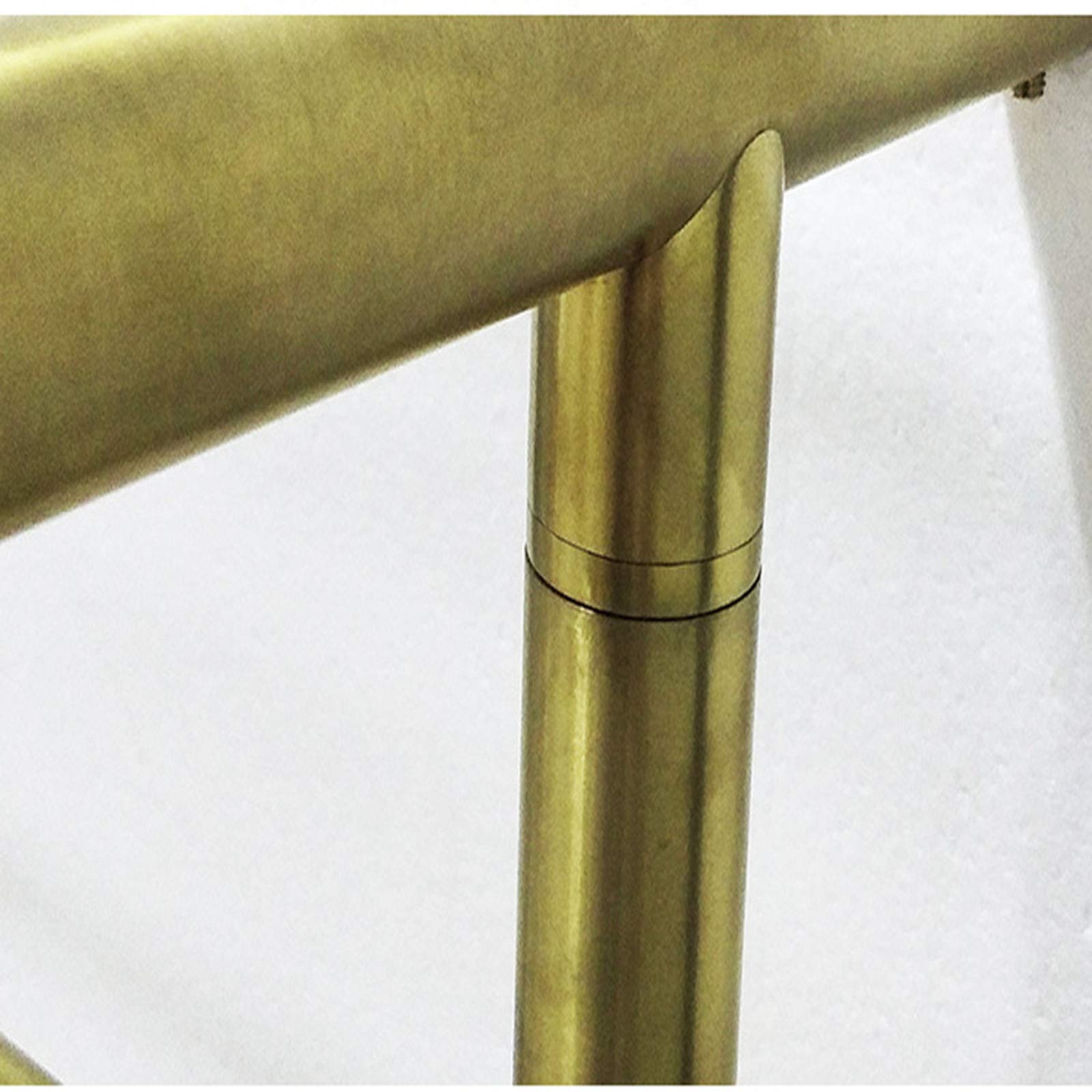 Scaldasalviette elettrico con riscaldamento centralizzato, in acciaio inox 304, scaldasalviette riscaldato/cablato, dorato