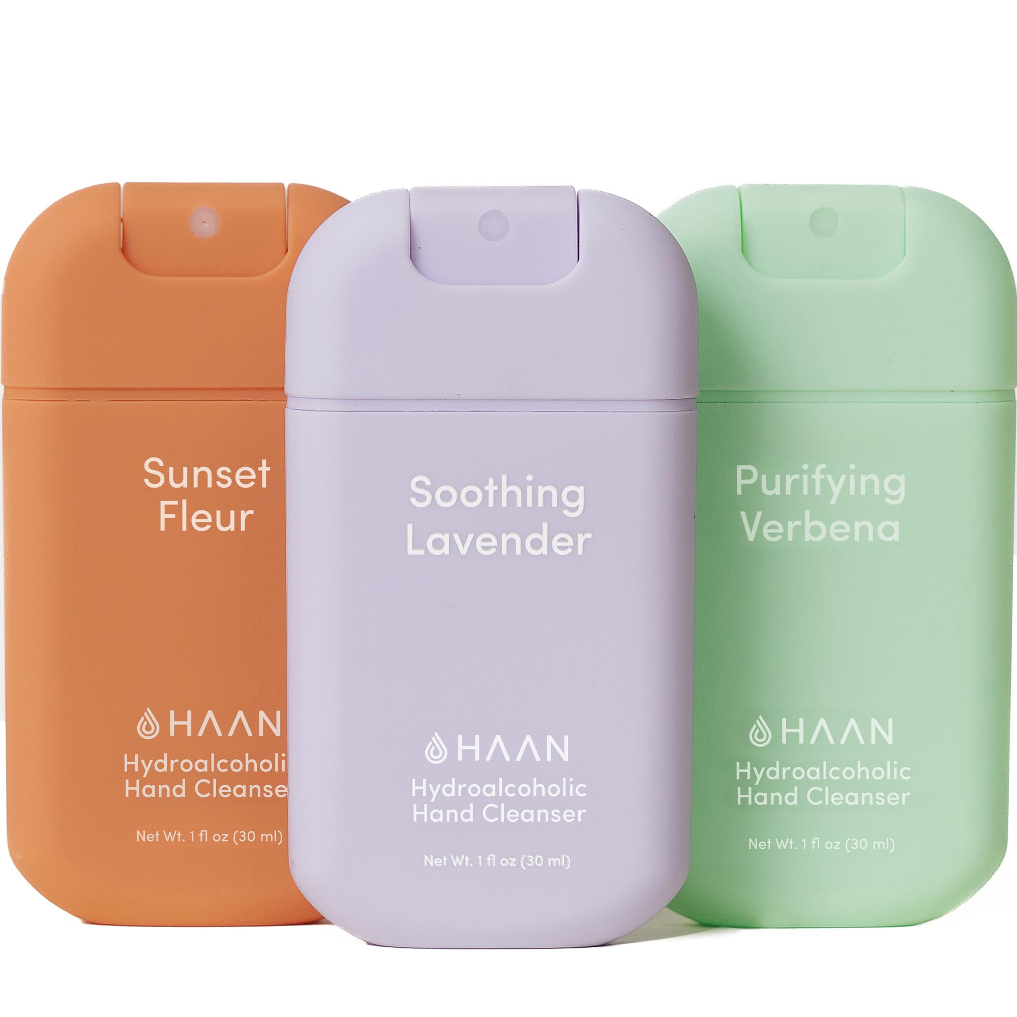 HAAN Detergente Idroalcolico per Mani 30ml Confezione da 3 Igienizzanti Mani Antibatterico