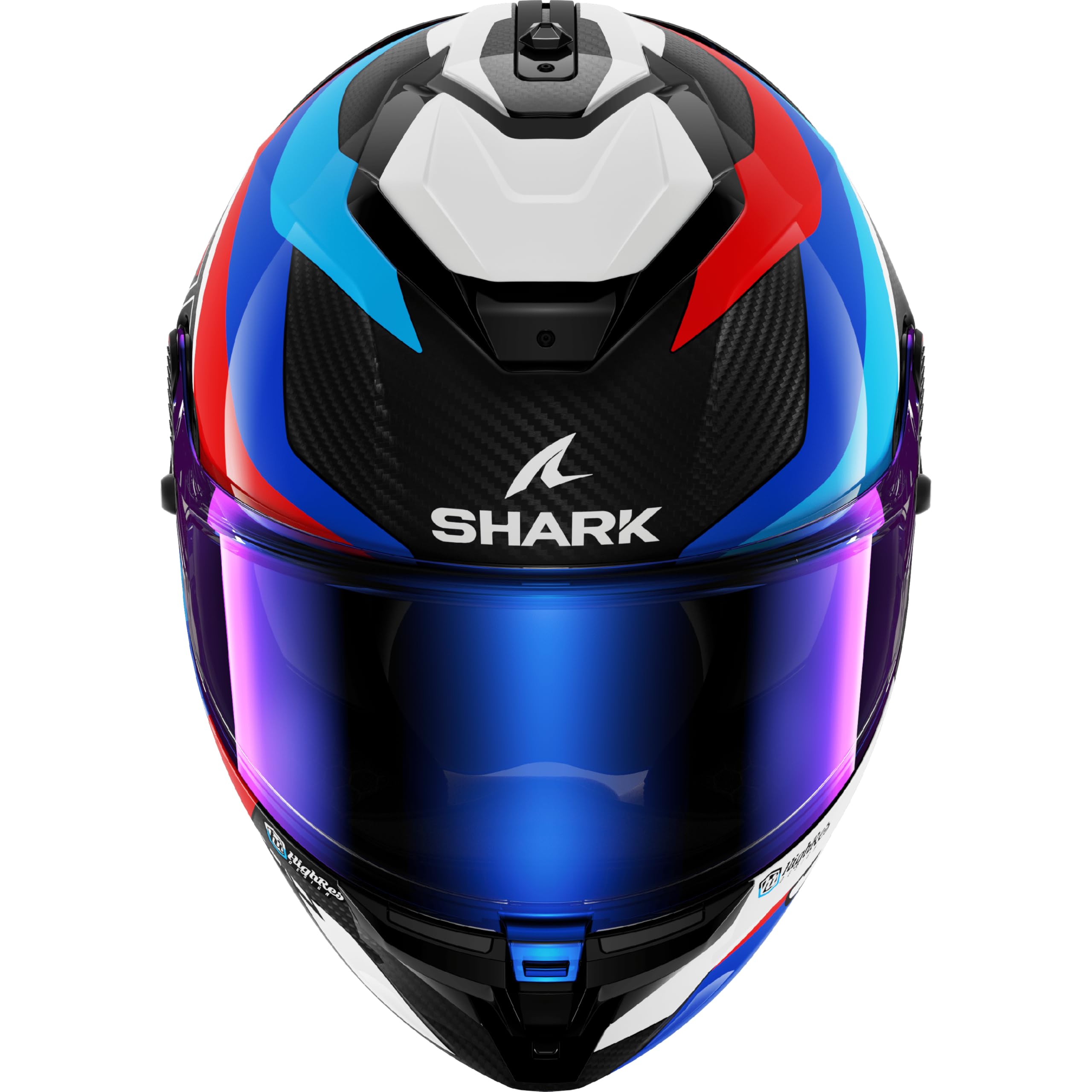 SHARK, Casco Moto Integral SPARTAN GT PRO CARBON GUINTOLI Carbon Blue Red DBR, XS