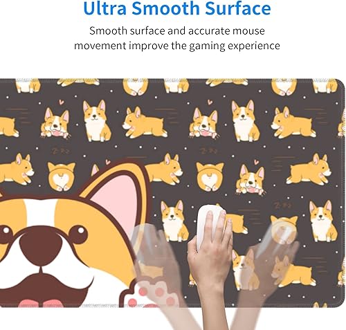 Miniatura 5 de Alfombrilla de mouse grande de mármol azul, alfombrilla de escritorio extendida para juegos, alfombrilla de escritorio de oficina, almohadillas