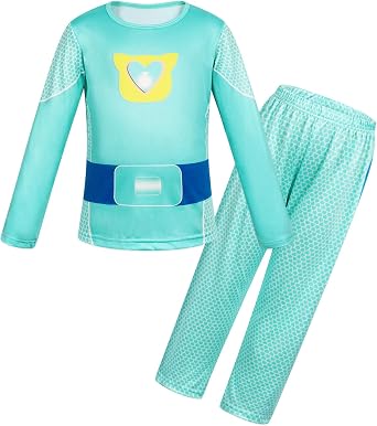 Girls Halloween Costume T-Shirt Pants Set Kids Long Sleeve Cosplay Birthday