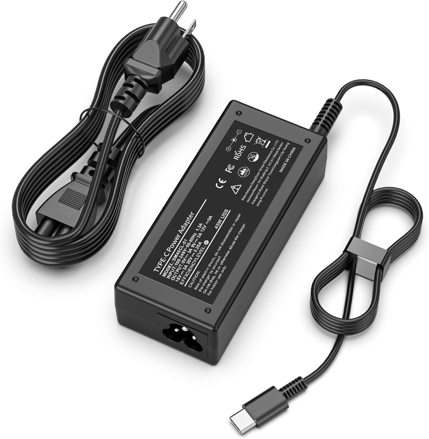 SLE-TECH Universal 45W Chromebook Charger USB C for HP Dell Lenovo Acer | Compatible with…