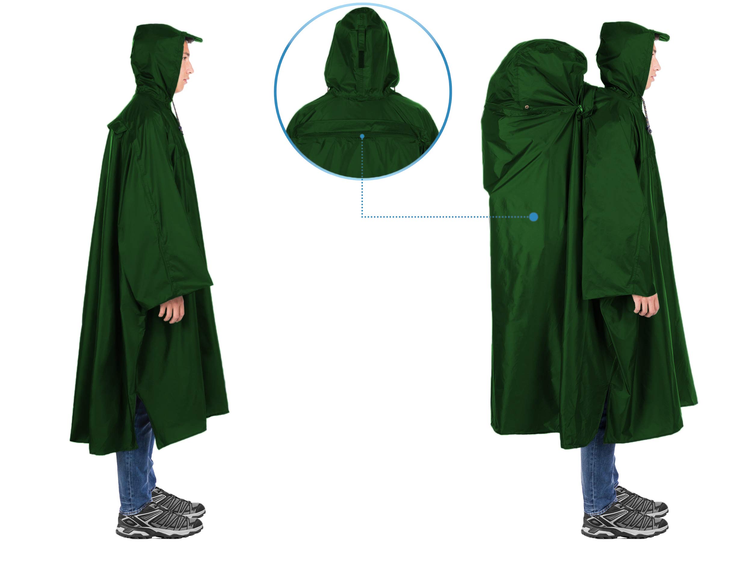 Mochila de Senderismo de Poncho kraxen AS climática (Transpirable) (GESCHENKE, Tapetenjoe: 39,90 & # x20ac; Armario 64,90 & # x20ac;)