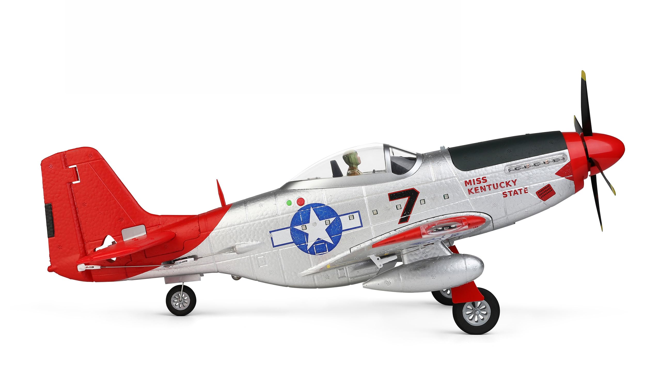 Amewi 24127 AMXFlight P51 4-Kanal 3D/6G RTF, Rot