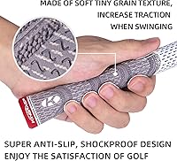 Vista 2 de Empuñaduras de golf multicompuesto, empuñaduras de palos de golf tamaño mediano estándar, juego de 13 empuñaduras, 6 colores opcionales