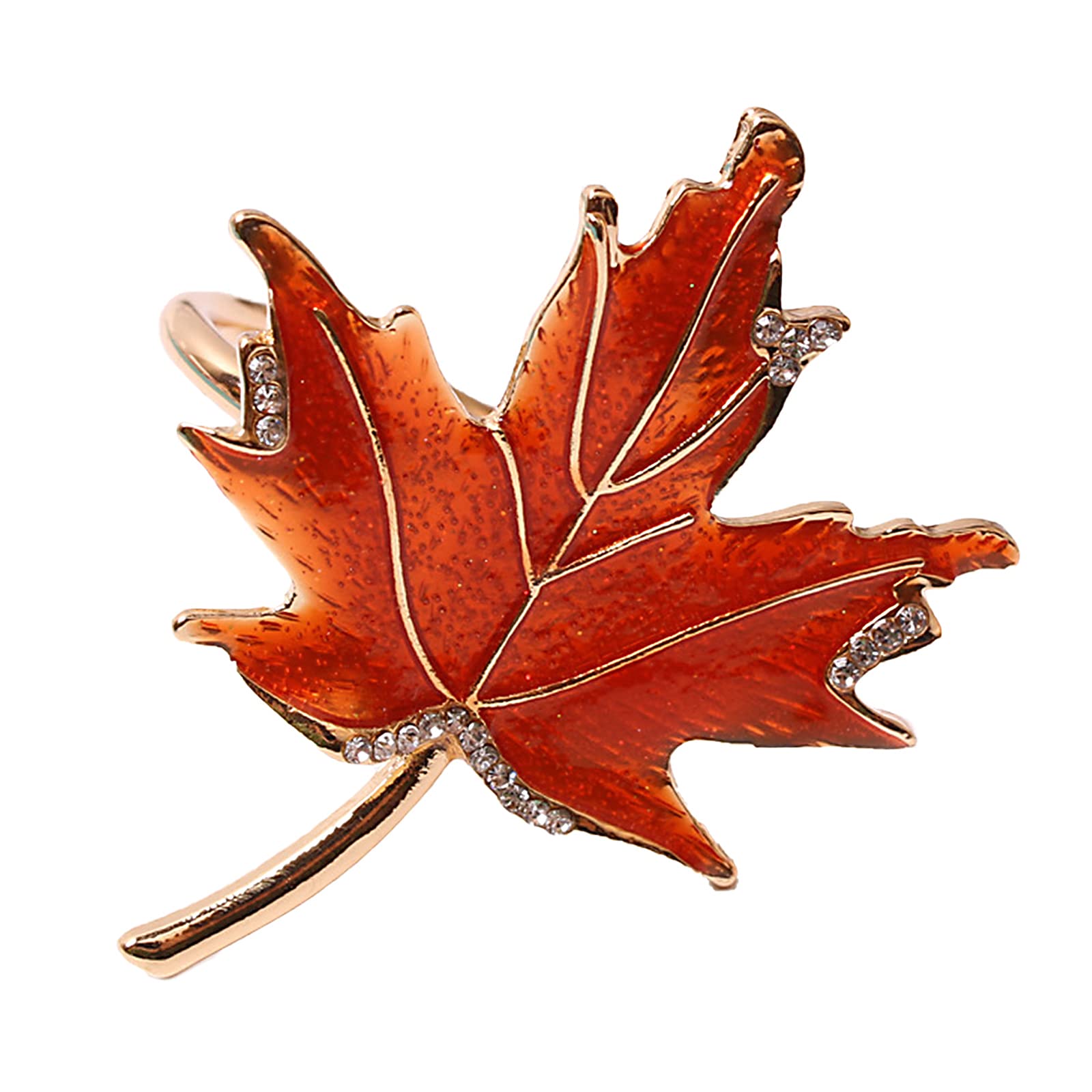 Amazon.com: Mokylor 6 Pcs Maple Leaves Napkin Ring, Fall Metal Napkin ...