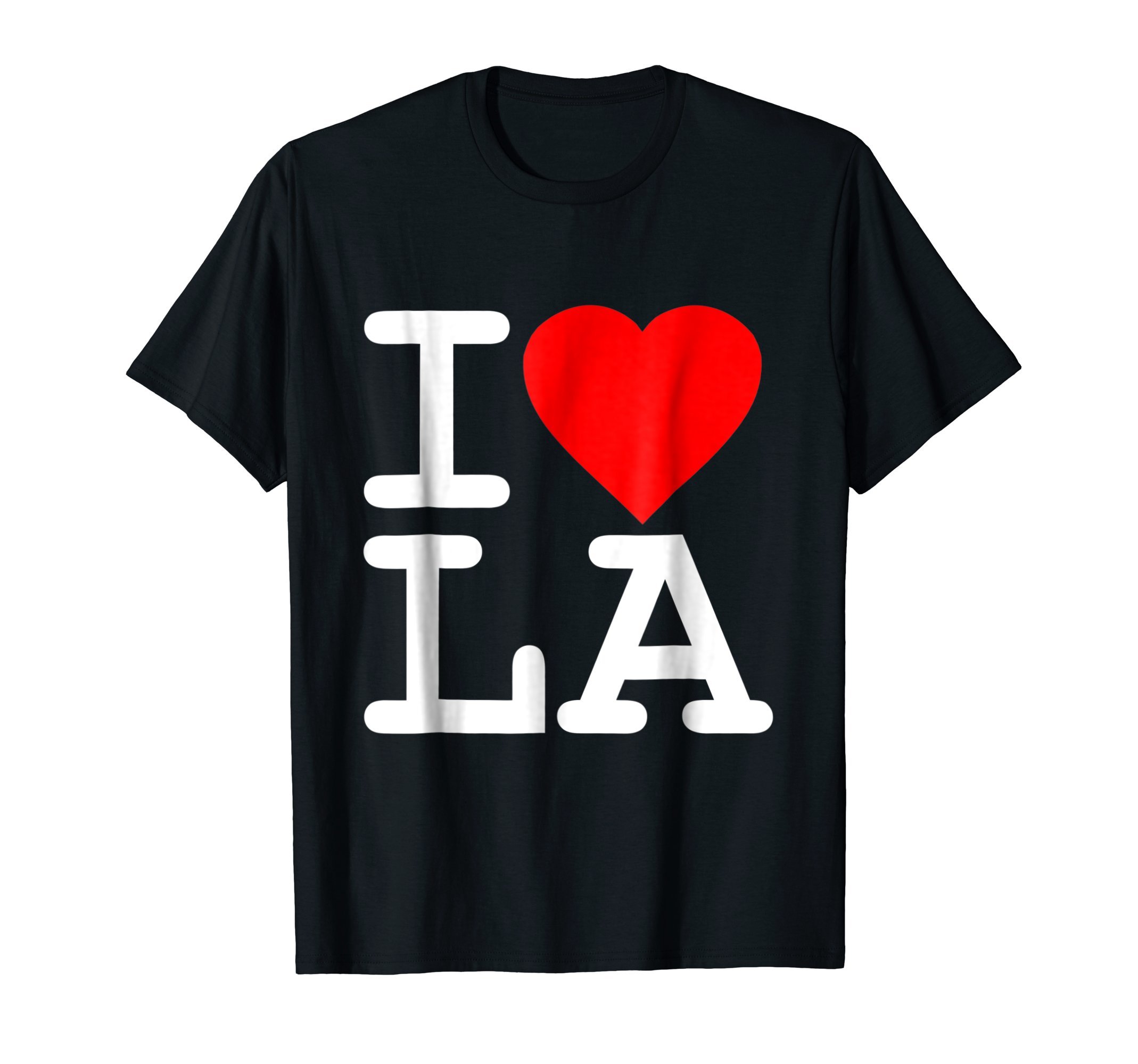 Flippin Sweet GearI Love LA Los Angeles T-Shirt - Women's, Unisex, Black, Short Sleeve, Classic Fit, SOEKO-TEX STANDARD 100