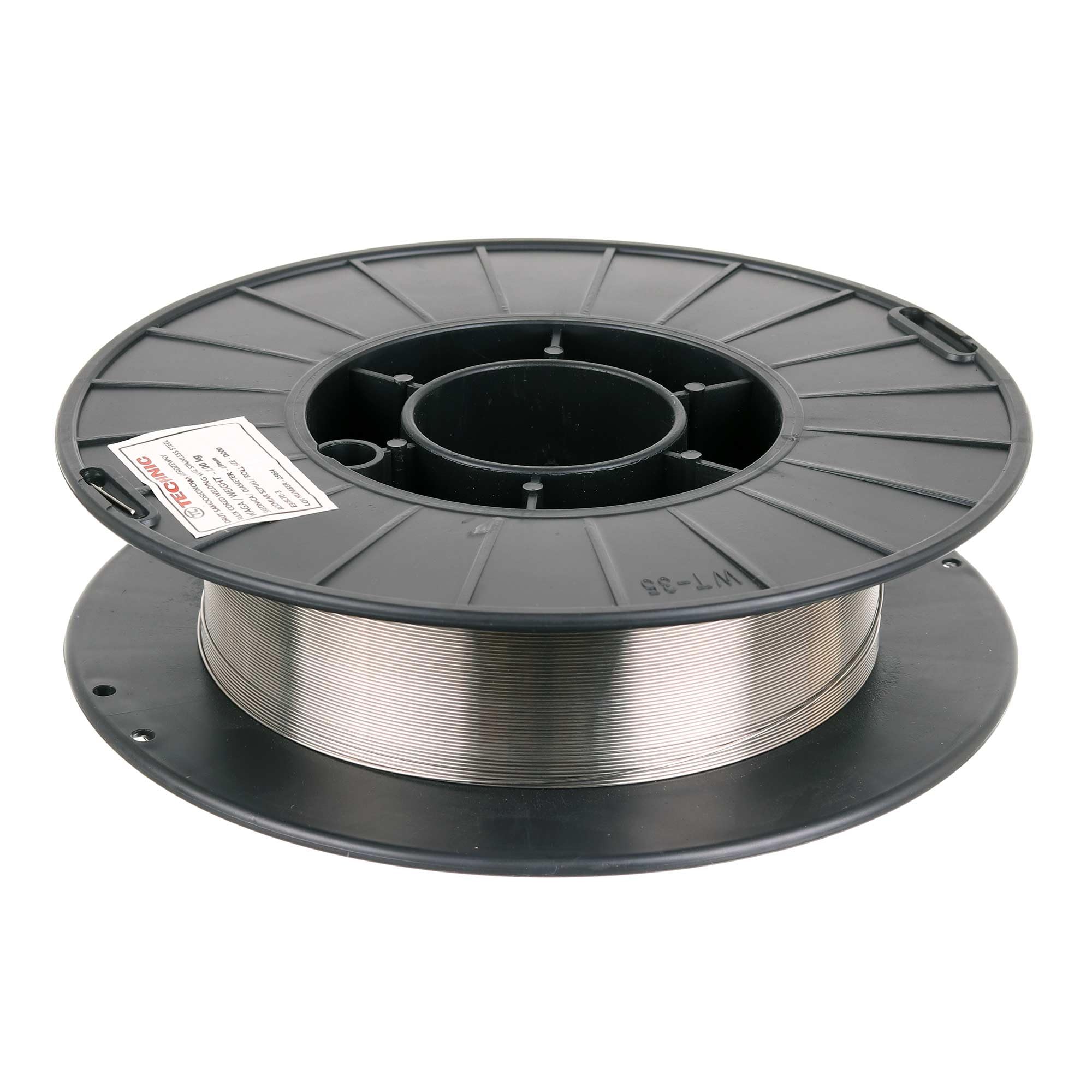 TC TECHNIC - Hilo de Soldadura 0,8mm - Hilo Relleno de Acero Inoxidable - Sin Gas Protector, Soldadura MIG/MAG, D200, para Trabajos de Soldadura En Exteriores, Agricultura, INOX E308LT0-3, 2kg