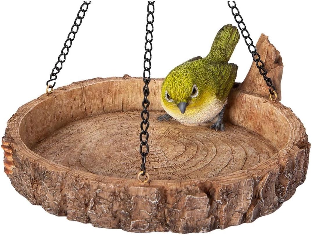 Uubia Bird Bait Tray 7.3 x 7.3 x 6.5 cm Wildlife Feeder Ornamental Bird Figures