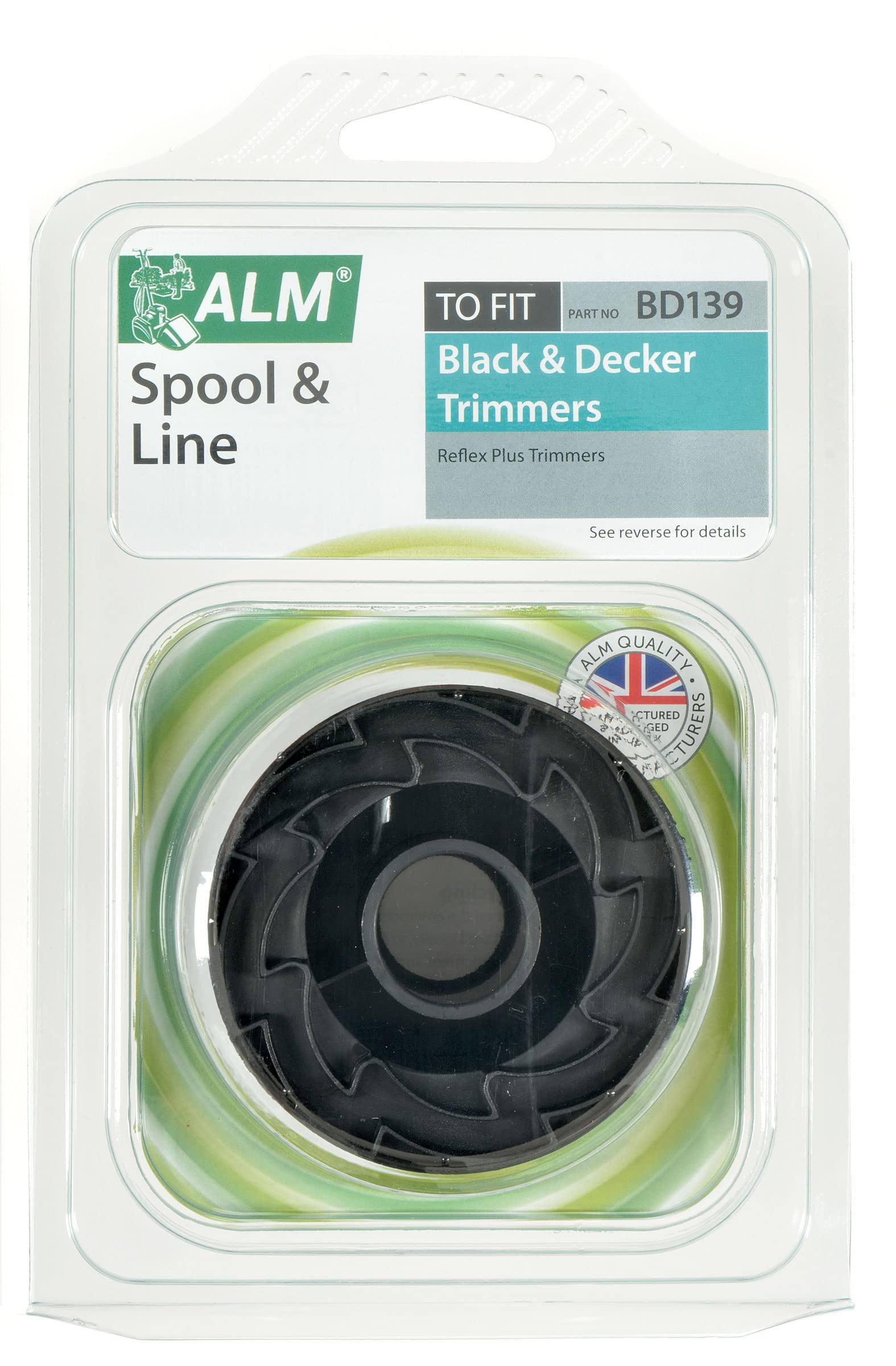 ALM ALMBD139 Strimmer Spool and Line, Black
