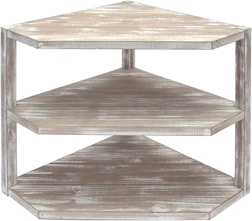 Miniatura 5 de MyGift Estante esquinero de 3 niveles para cocina, estante de especias de encimera, plato de platos y pan y frutas, estante de condimentos, madera