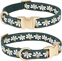 Vista 22 de Collar de Algodón Suave para Perro con Hebilla de Metal Ajustable de Servicio Pesado Cómodo Collares de Pana para Perros Pequeños, Medianos