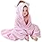 MICHLEY Unisex Baby Animal Hooded Bath Towel Soft Cotton Beach Swimming Bathrobe for 0-6T, Pink Fox