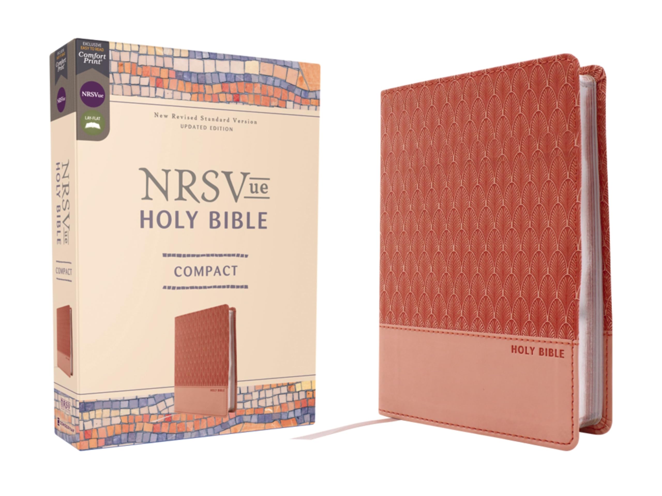 NRSVue, Holy Bible, Compact, Leathersoft, Peach, Comfort Print: New Revised Standard Version Updated Edition, Peach, Leathersoft, Comfort Print