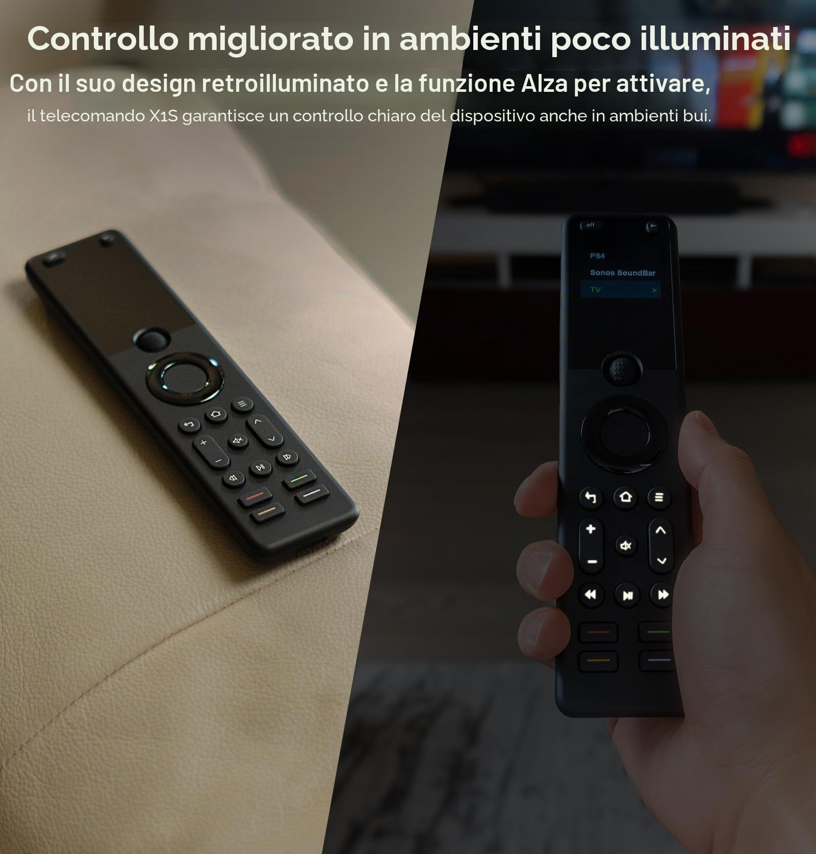 SofaBaton X1S Telecomando Universale con Hub, Telecomando Universale con Attività One Touch, Personalizza l'APP, Compatibile con 60+ Dispositivi