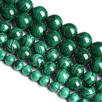 Vista 45 de 45 piezas de cuentas de jade birmano de piedra natural de 5⁄16 pulgadas (8 mm) para hacer joyería, pulseras de cristal de bricolaje