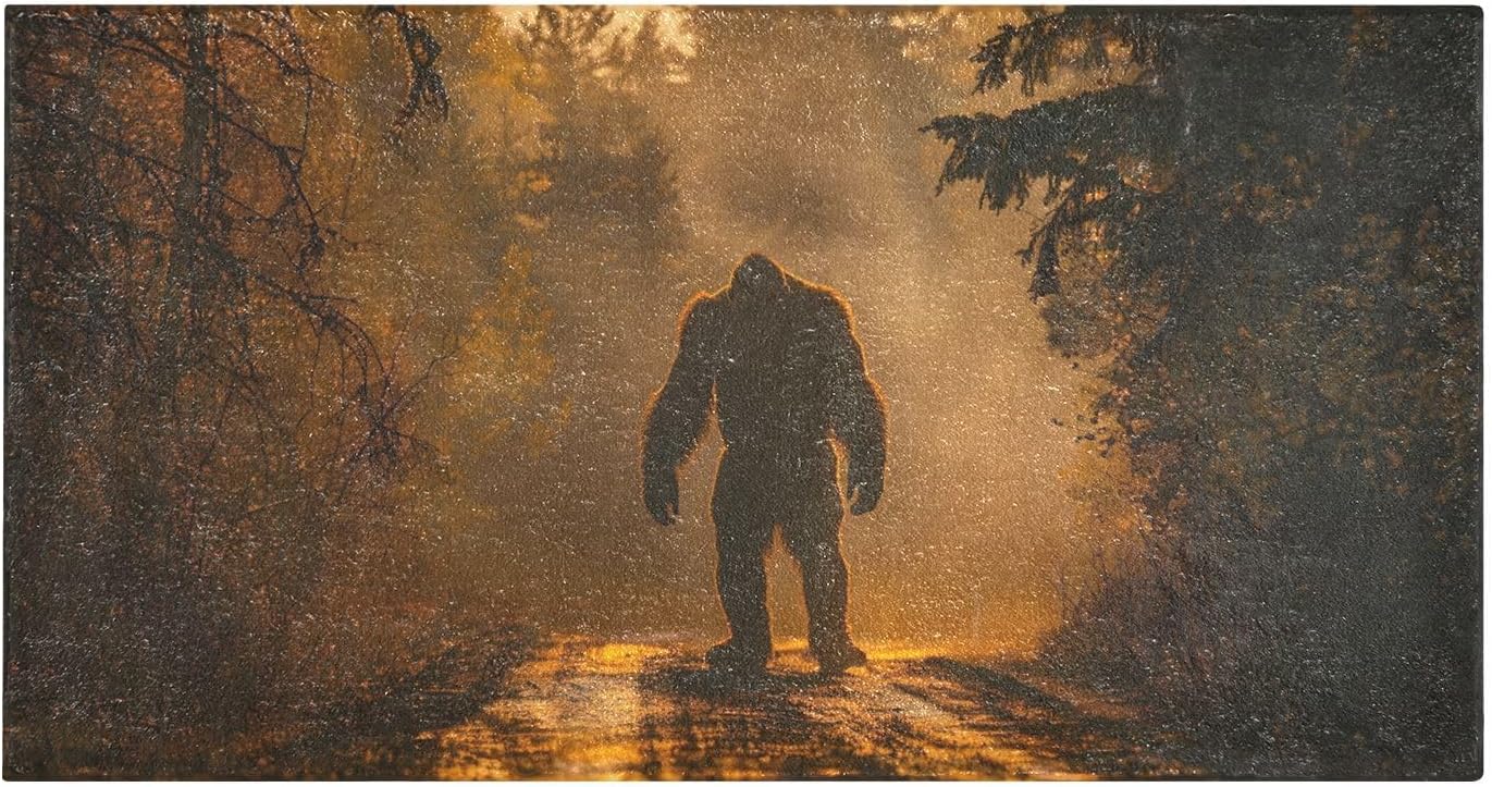 Sasquatch Forest Bathroom Rugs Bath Mat, Indoor Door Mat, Front Door Mat Indoor Entrance, Thick- Anti-Slip Bath Mats, Absorbent, Plush Bath Mats for Bathroom Floor 39 x 20 in