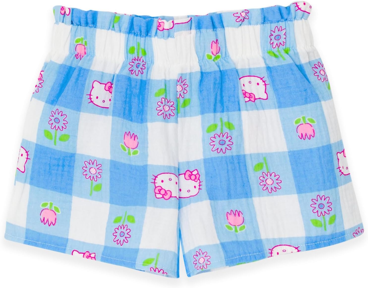 Hello Kitty Girls Square Neck Tank Top and Shorts Outfit Set Toddler to Big Kid Sizes (2T - 16) - Image 3