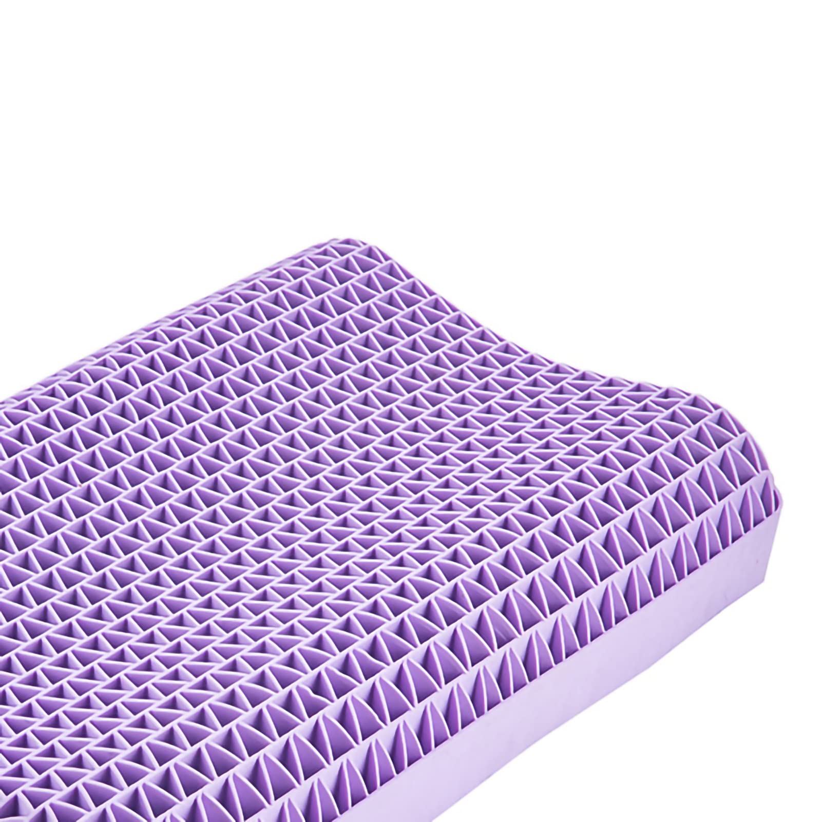 Cuscino in Schiuma di Lattice, Cuscino per Collo Multifunzionale Traspirante, Cuscino Ergonomico in Schiuma Confortevole per la Casa con Federa, Cuscino per Letto per Supino o(Tipo trapezoidale)