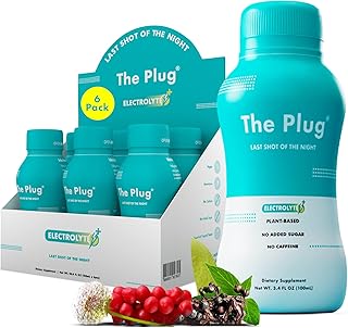 The Plug Liver Cleanse Detox & Repair Drink, 6-Pack - All-Natural Plant-Based Electrolyte Recovery & Liquid Hydration Pack - Fatty Liver Renew & Liver Health Complex - Liver Support Supplement