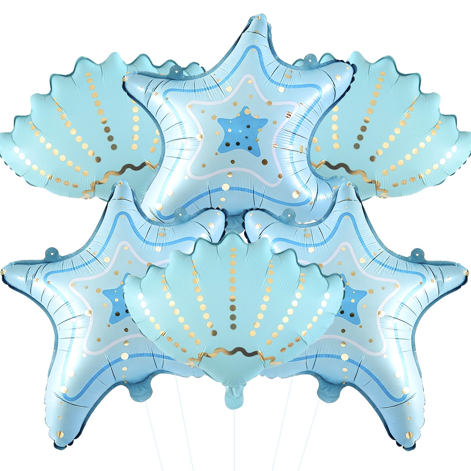 Photo 1 of CHUN-YAN Starfish Seashell Balloons Set (6 Pcs)