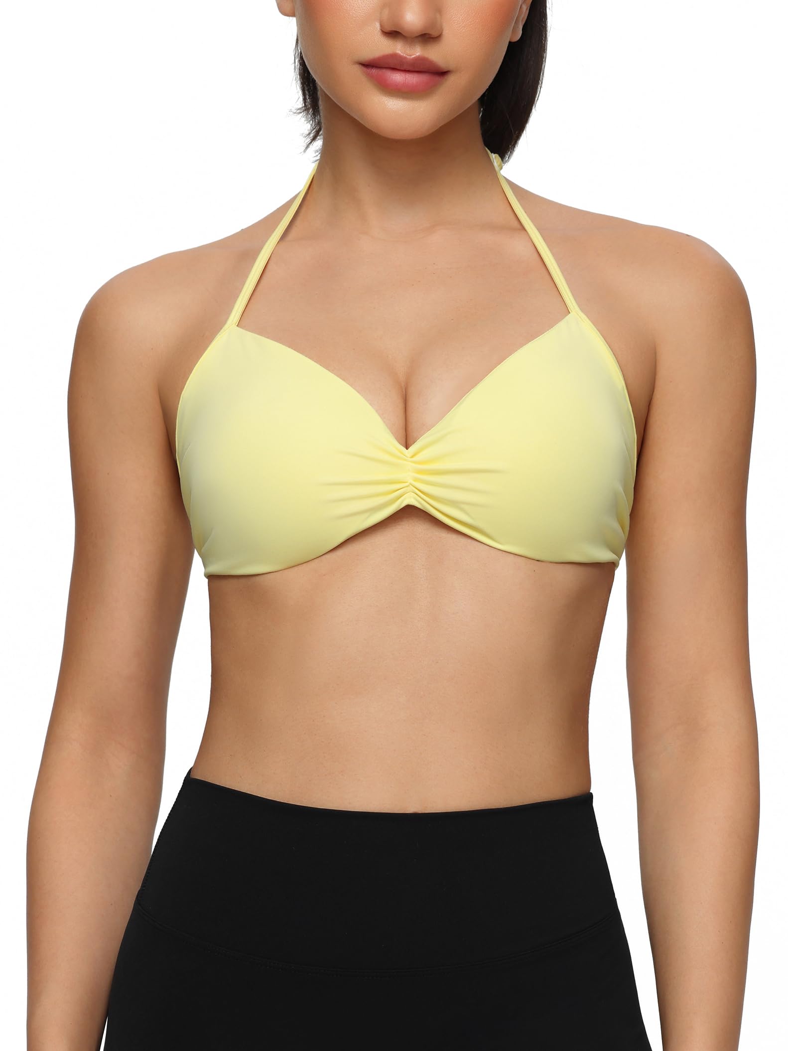 Halter Sports Bra Padded